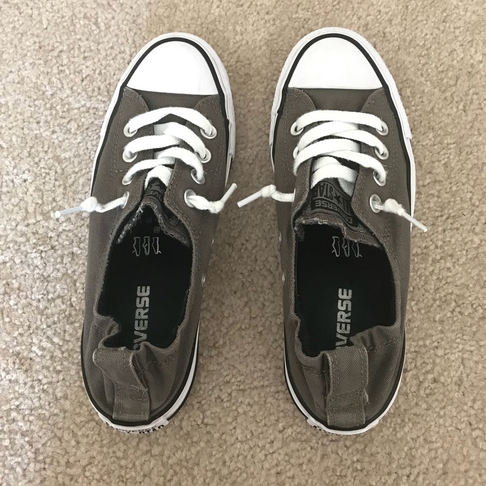 Converse Dark Grey Flats - 6.5